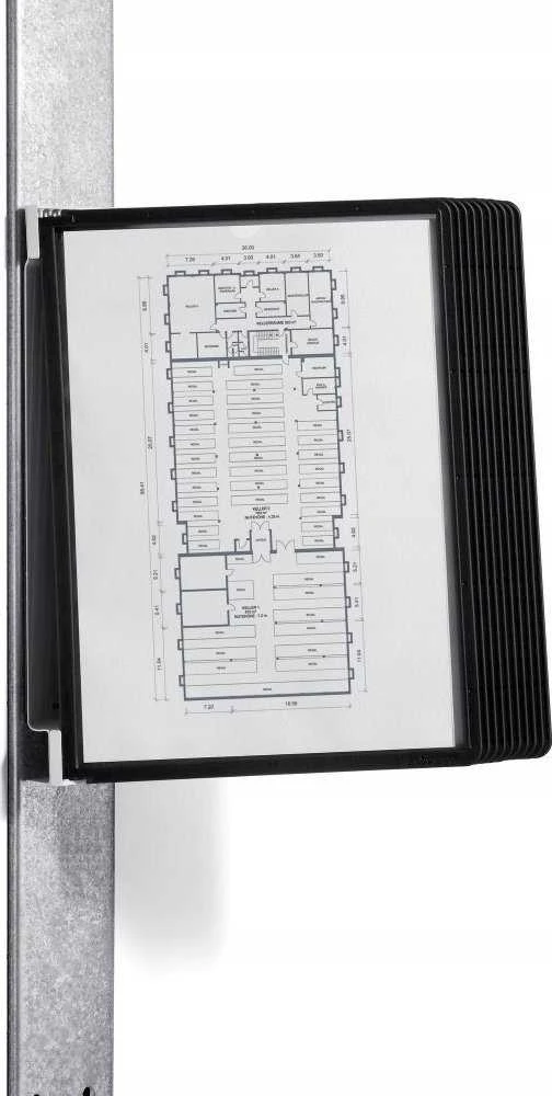 Durable DURABLE SichttafelwandhalterVarioMagnetWall 10 Sichtt. schw