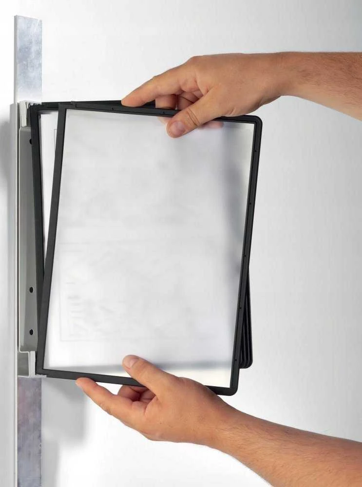 Durable DURABLE SichttafelwandhalterVarioMagnetWall 10 Sichtt. schw