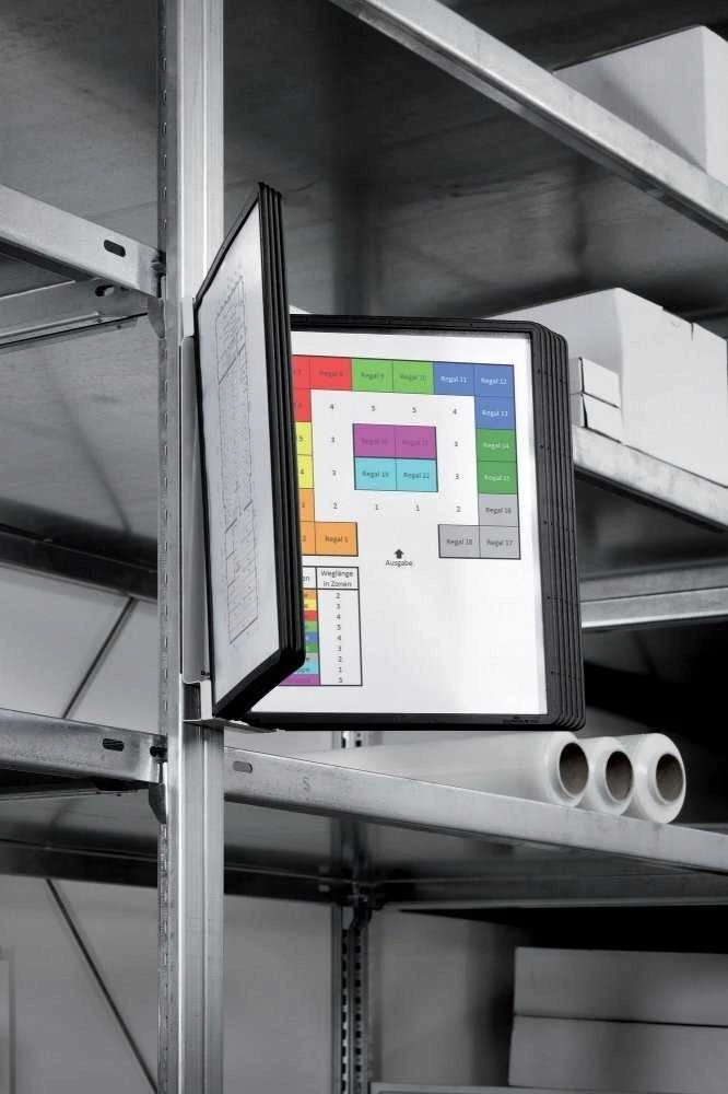 Durable DURABLE SichttafelwandhalterVarioMagnetWall 10 Sichtt. schw