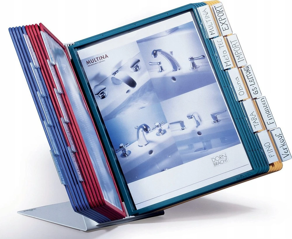 Laikiklis Durable DURABLE stalo demonstravimo sistema VarioTable 20 demonstravimo skydelis daugiafunkcis