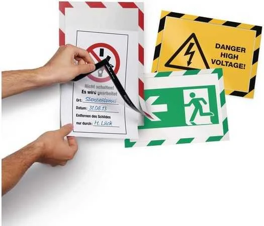 Plakatas Durable Patvarus DURAFRAME SECURITY lipnus rėmas žalia-balta A4, 2 vnt (DUR941)