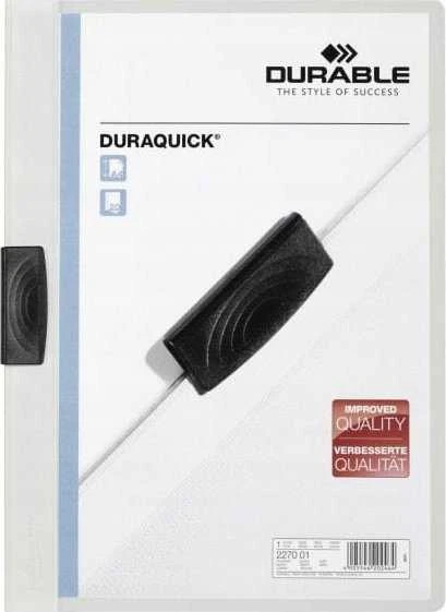 Durable Folder su klipsem Duraquick 1-20 kartek balta