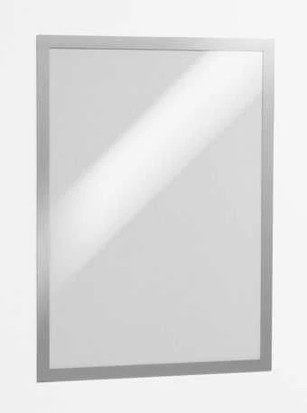 Durable Patvarus Lipnus informacinis rėmelis A3 sidabrinė 2vnt.. (4873-23)