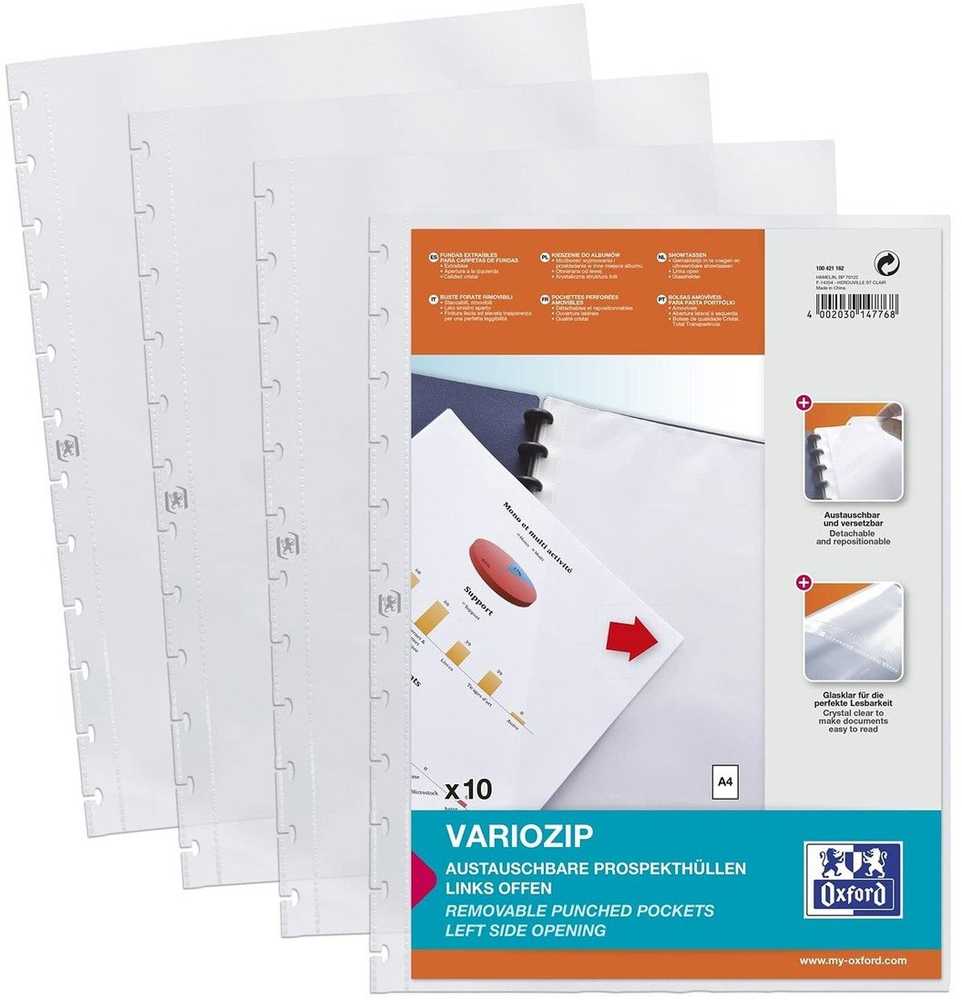 Durable Oxford Prospekthülle Spezialhüllen manageMe! A4 10Stk