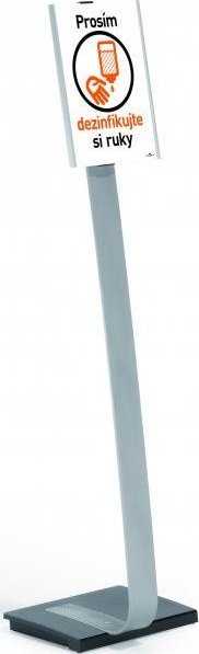 Durable Patvarus 481323, informacinis stendas, A3, akrilas, sidabras, horizontalus/vertikalus