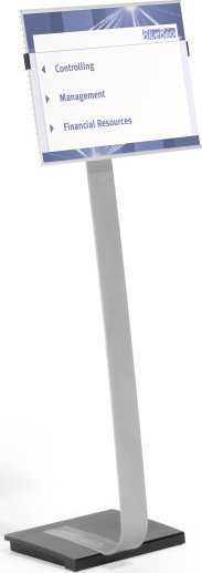 Durable Patvarus 481323, informacinis stendas, A3, akrilas, sidabras, horizontalus/vertikalus