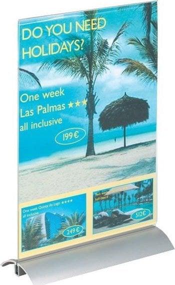 Informacinis laikiklis T formos Durable, A4, dvipusis, vertikalus
