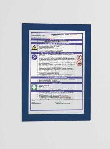 Durable Ramka samoprzylepna DURAFRAME A4 tamsiai mėlyna, 2 sztuki (DUR791)