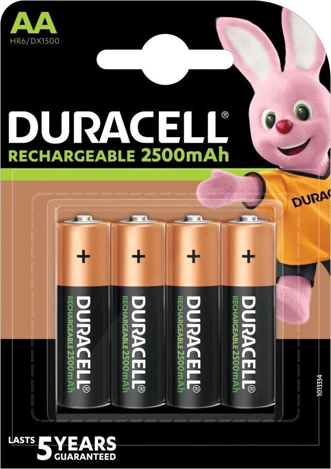 Duracell Rechargeable 2500mAh AA baterijų komplektas