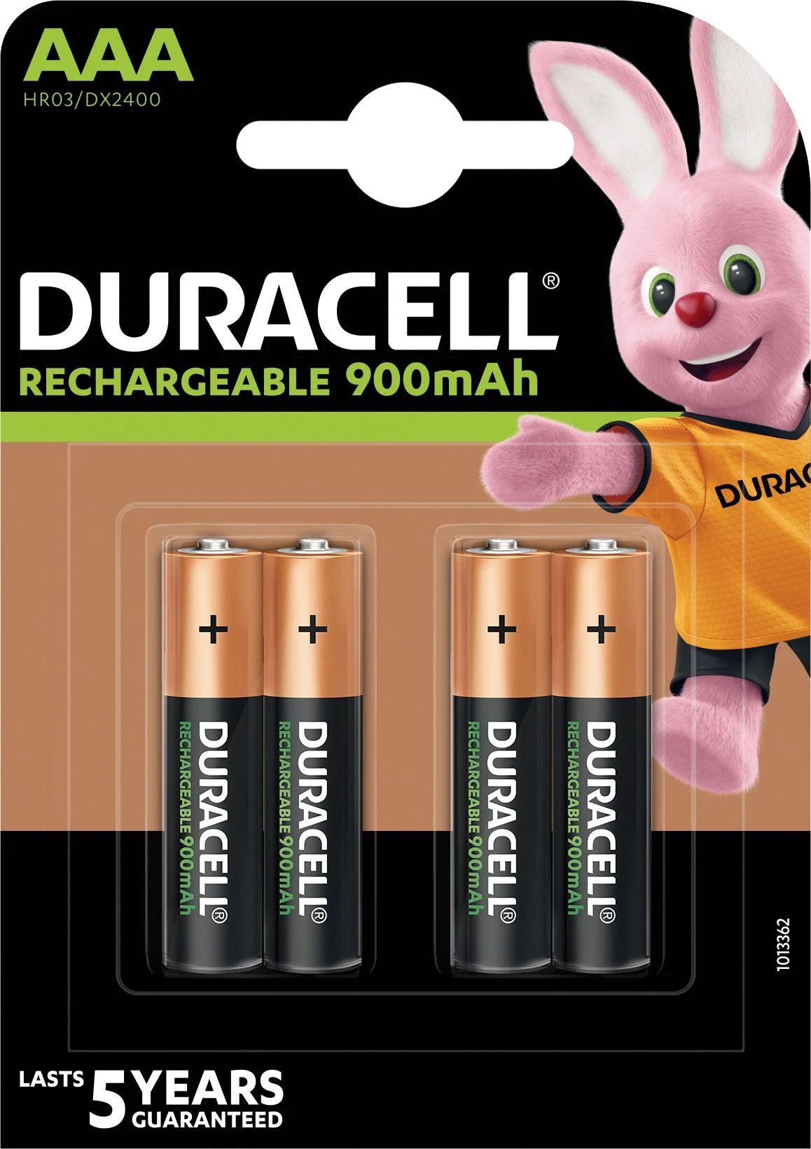 Duracell pakraunamos AAA baterijos pakuotėje
