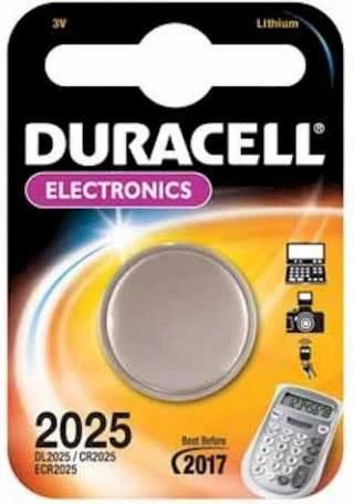 Baterija - Duracell CR2025 3V Ličio Baterija 20mm x 2.5mm 7g