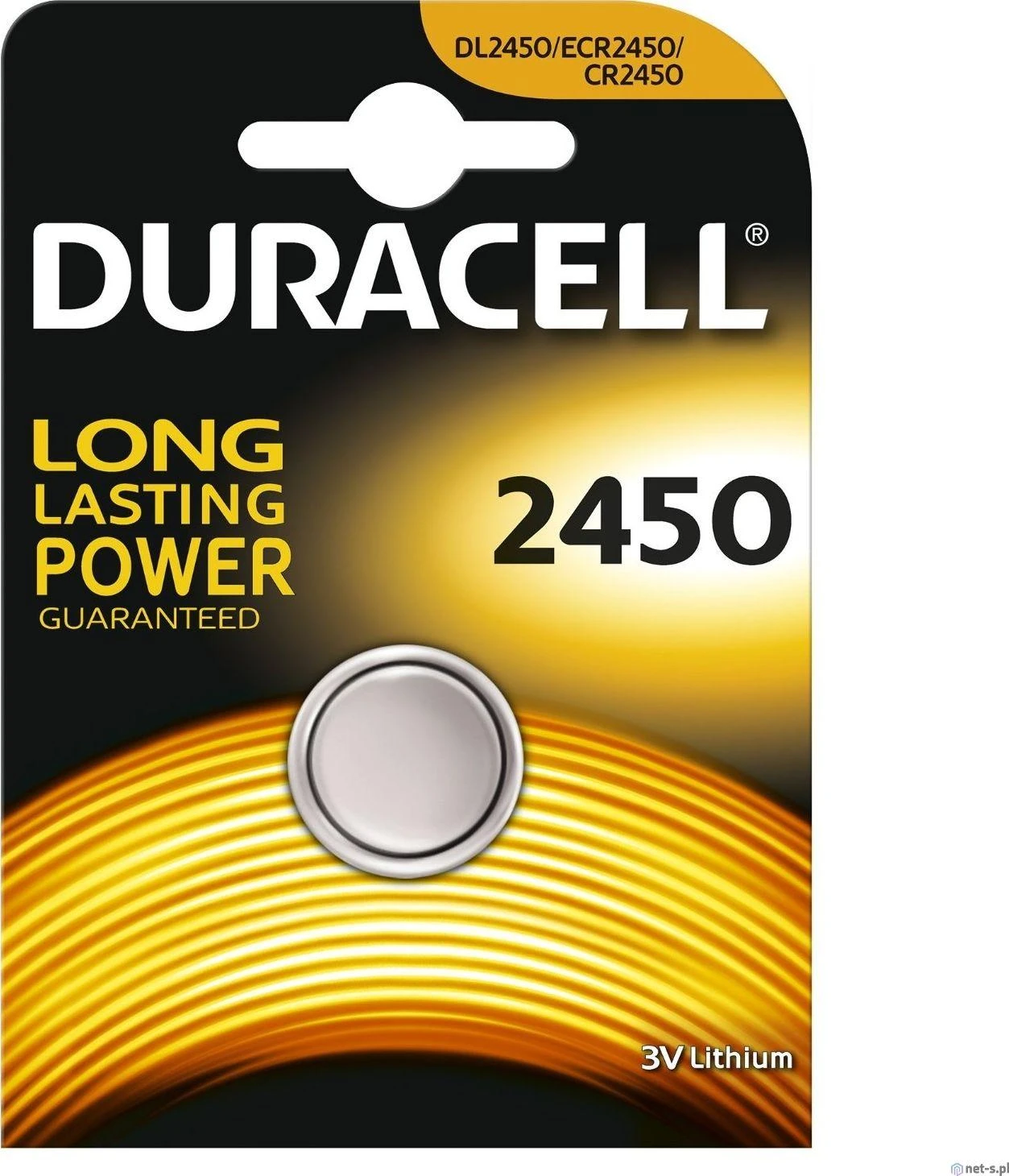 Duracell 2450 ličio baterija pakuotėje