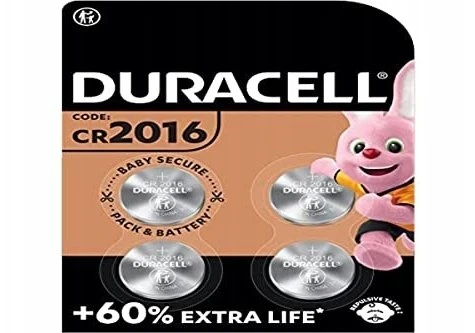 Duracell Bateria guzikowa CR2016 3.0V Lithium 4St.