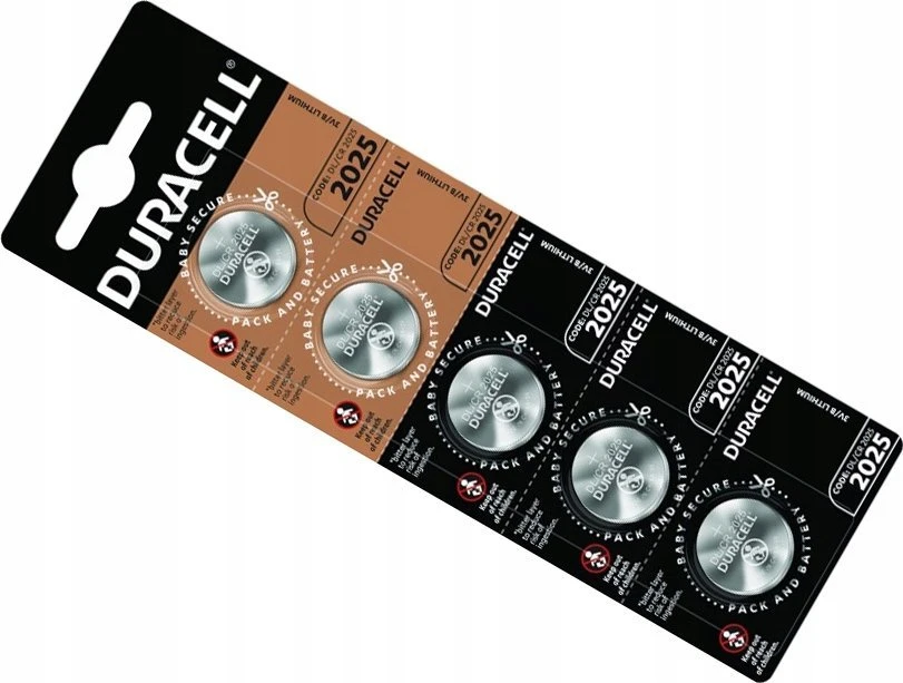 Duracell CR2025 3V ličio baterijų pakuotė