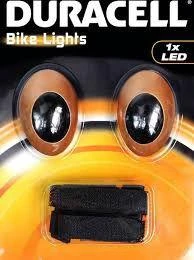 Duracell priekis + galinis 1 Led dviračio žibintų rinkinys 00919