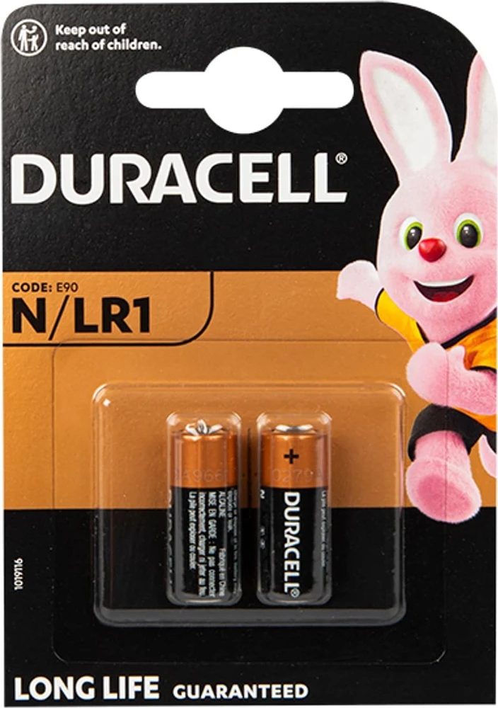 Duracell N LR1 baterijos 1.5 V pakuotėje