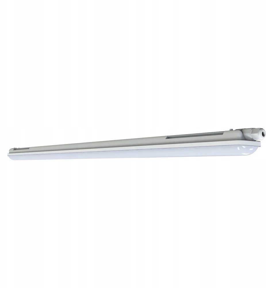 Lubinis šviestuvas Duralamp 41W LED linijinis šviestuvas DAMP PROOF ECO 3TH, pilkas, 4000K, 120°, 1505mm, IP65