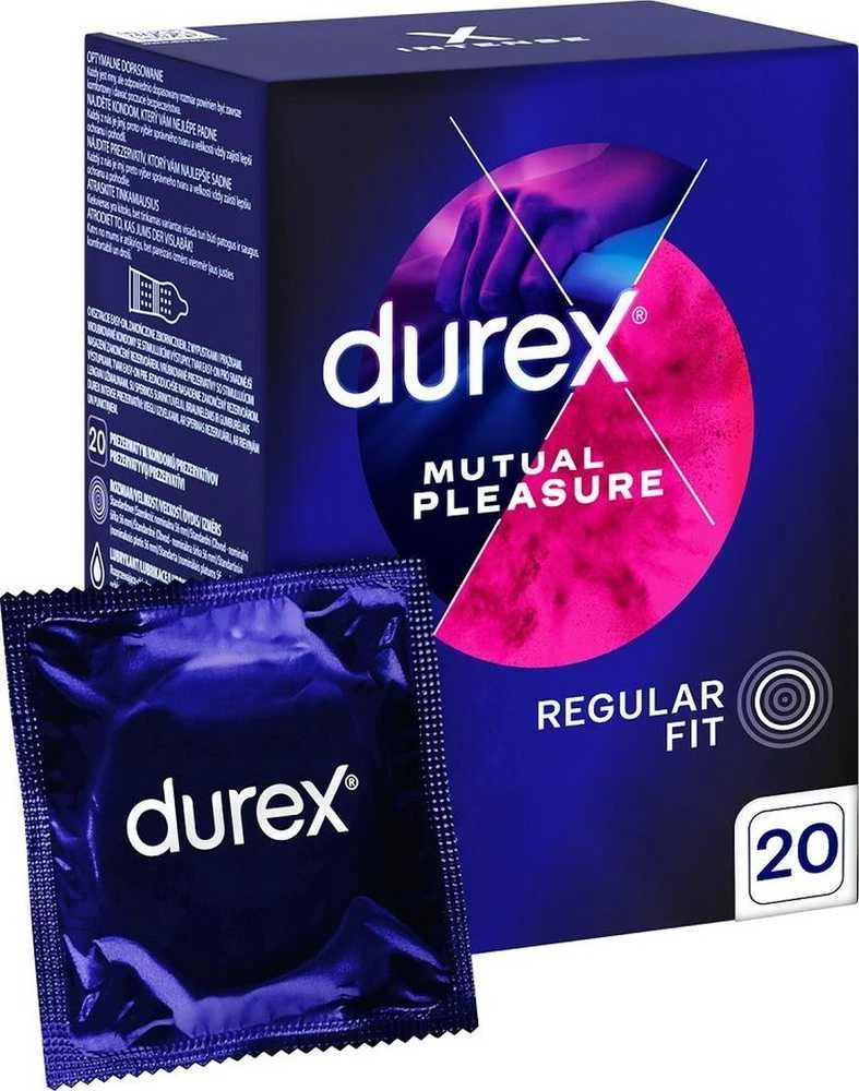 Durex Mutual Pleasure prezervatyvai su ejakuliaciją atidinančiais smeigėmis 20 vnt