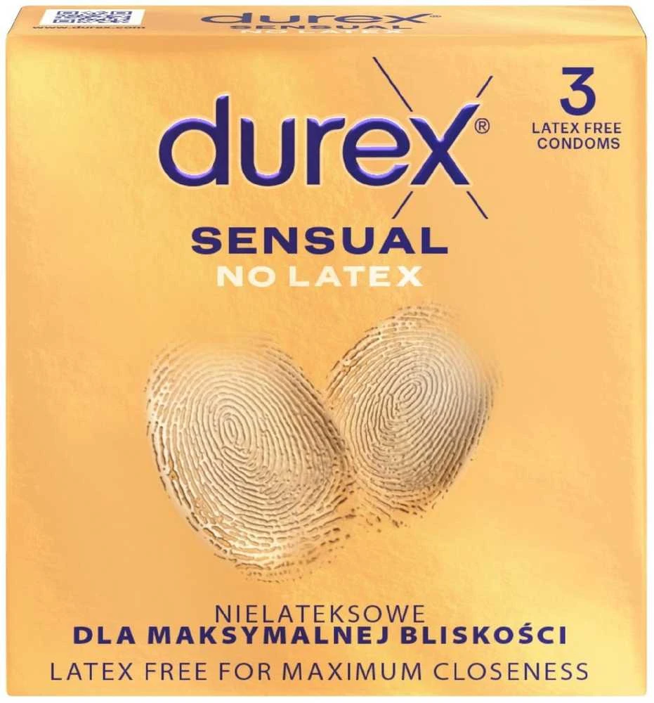Durex Sensual No Latex nelateksiniai prezervatyvai 3 vnt