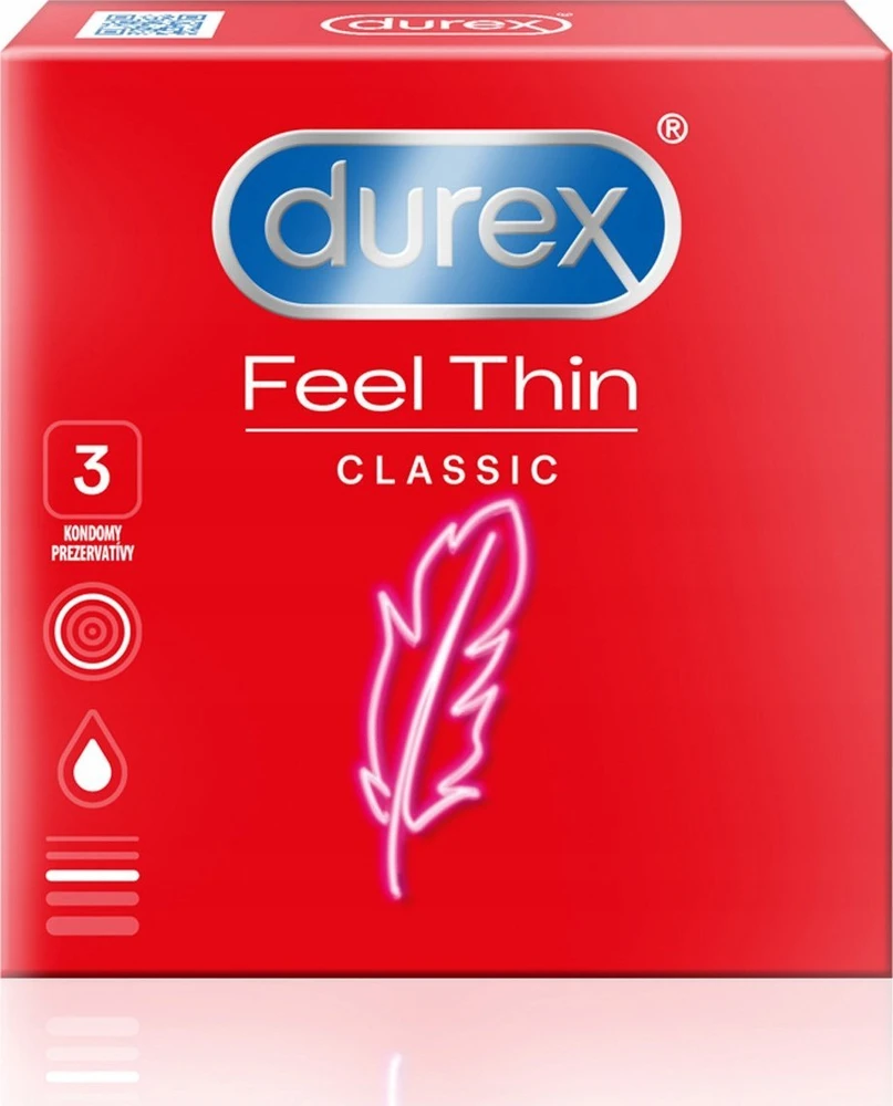 DUREX_Feel Thin Classic latekso prezervatyvai 3 vnt..