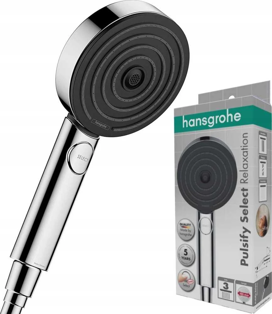 Hansgrohe Dušo galvutė Pulsify Select S EcoSmart 24111000 chromo 105mm