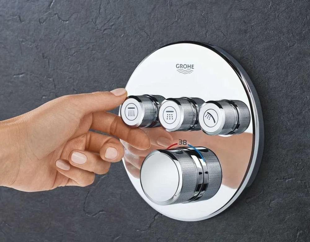 Virštinkinė dalis dušo maišytuvui Grohe, SmartControl apvali, 3 valdikliai