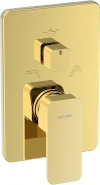 Dušo maišytuvas Valvex 2455560 BAT. LOFT GOLD PODTYNKOWA Z PRZEŁ. CERAMICZNYM 3-FUNKC. // BV.2455560