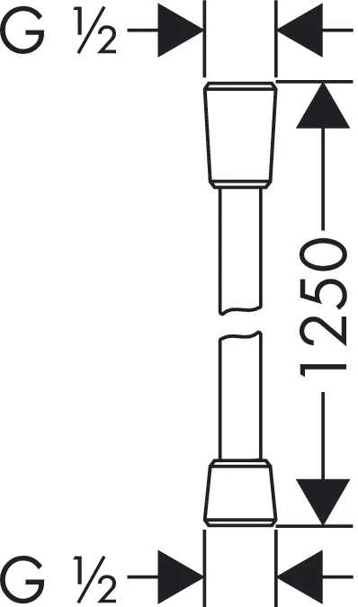 Hansgrohe Isiflex B dušo galvutė 125 cm