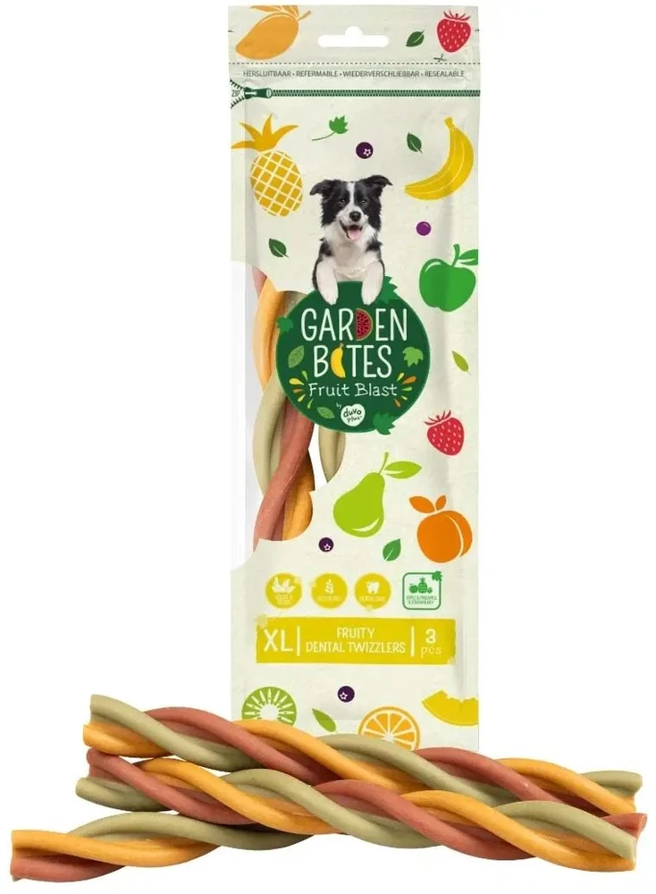 Duvo+ Garden Bites Vaisiniai dantų Twizzlers ''XL'' 25cm 3x240g / 3 (16438)