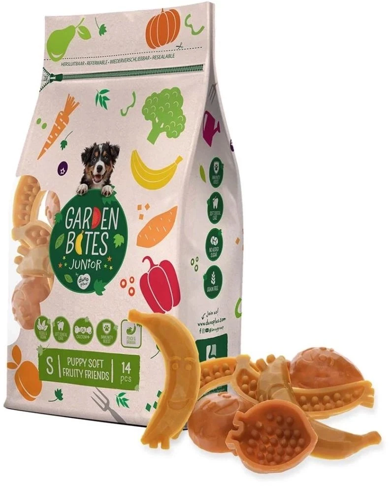 Duvo+ GARDEN BITES PUPPY FRUITY FRIENDS ''S'' 6cm 14vnt /210g /3/36