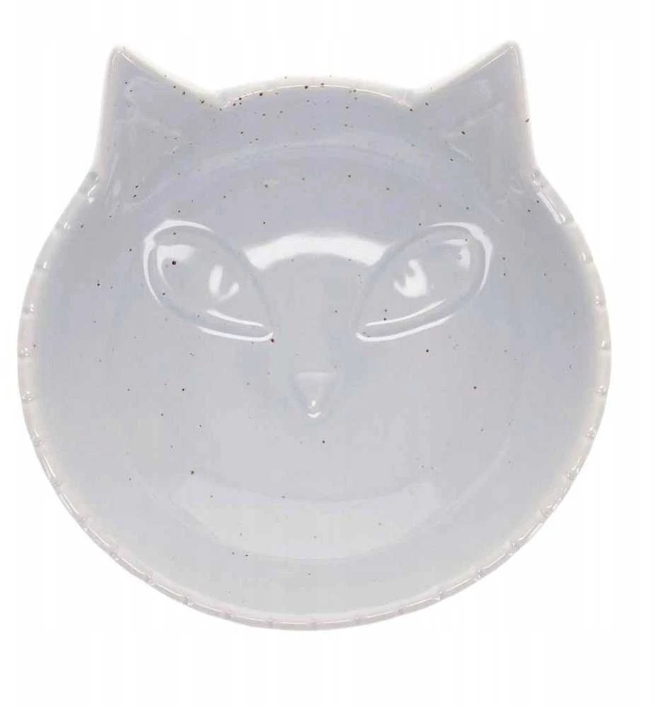 Duvo+ DUVO+ KERAMINIS DUBENĖLIS KATĖMS 175ml ŠVIESIAI PILKA 14x14x6.5cm 15508