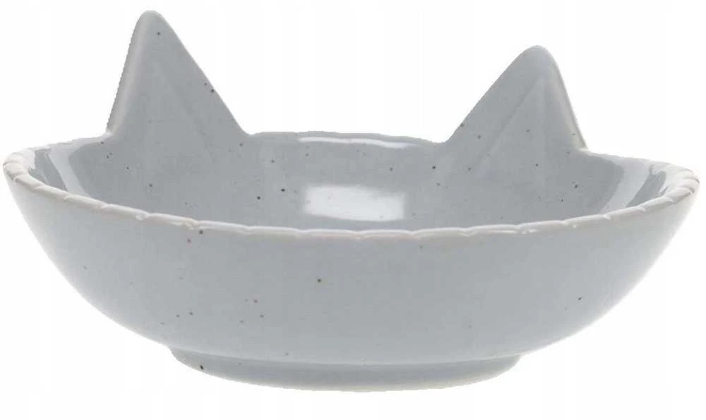 Duvo+ DUVO+ KERAMINIS DUBENĖLIS KATĖMS 175ml ŠVIESIAI PILKA 14x14x6.5cm 15508