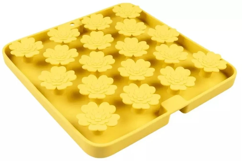 Duvo+ SILIKONINIS MEDEČIŲ KVAPŲ KILIMĖLIS 20x20x3cm GELTONAS