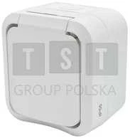 Duwi 60224 Vieno paviršiaus montuojamas lizdas su įžeminimu Aqua Pro IP55 baltas 60224