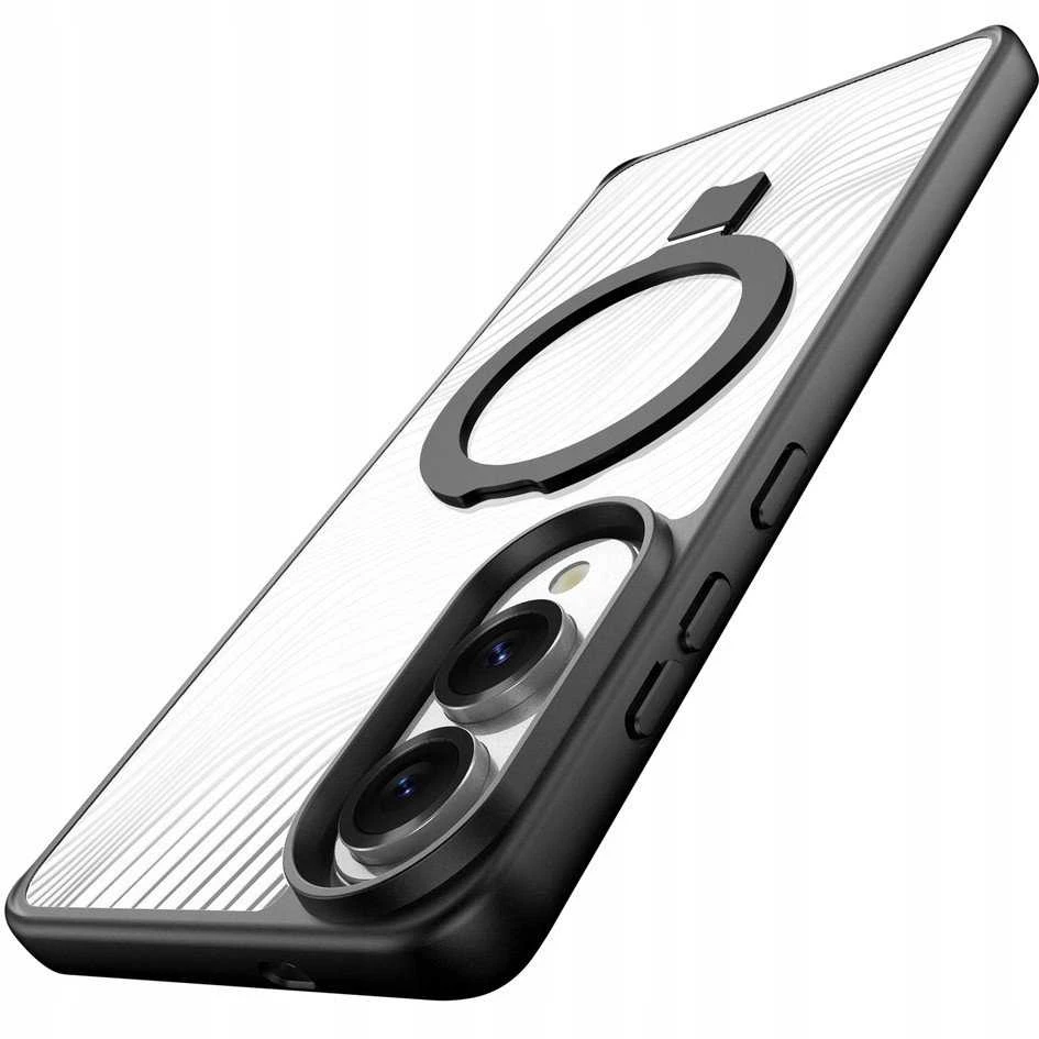DUX DUCIS dėklas AIMO MAG compatible with MagSafe skirtas Samsung Galaxy S25 Edge juodos spalvos