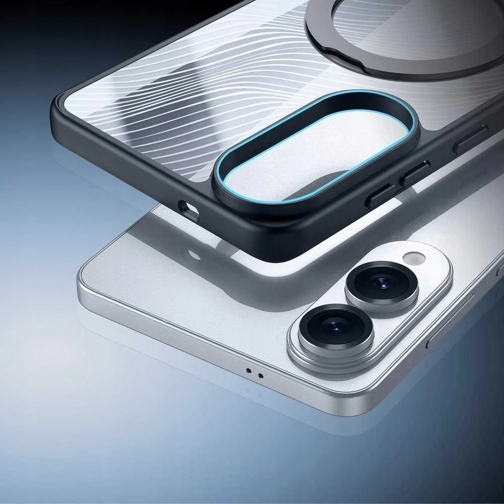 DUX DUCIS dėklas AIMO MAG compatible with MagSafe skirtas Samsung Galaxy S25 Edge juodos spalvos