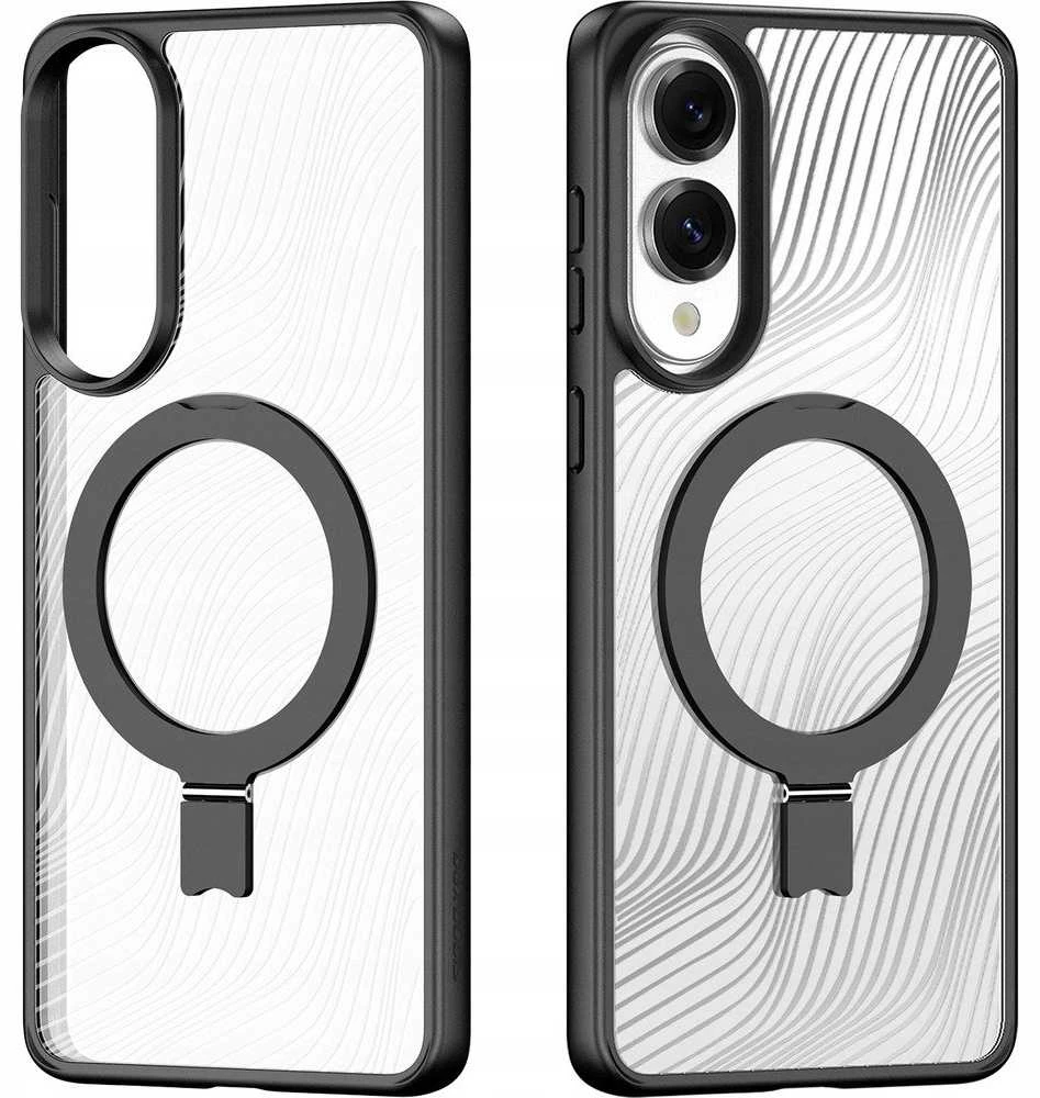 DUX DUCIS dėklas AIMO MAG compatible with MagSafe skirtas Samsung Galaxy S25 Edge juodos spalvos