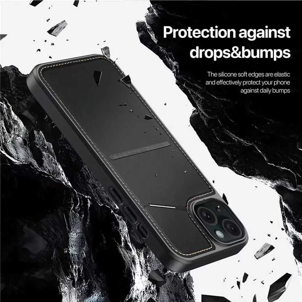 DUX DUCIS dėklas RAFI II MAG su stovu, suderinamu su MagSafe, skirtas IPHONE 15 Plus juodas