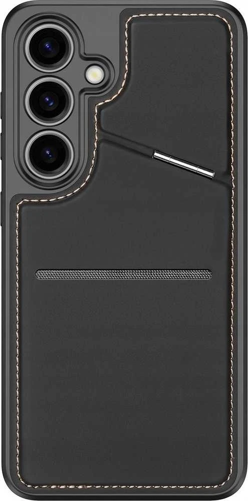 Dux Ducis dėklas RAFI II MAG su stoveliu suderinamas su MagSafe skirtas Samsung Galaxy S24 Plus juodos spalvos