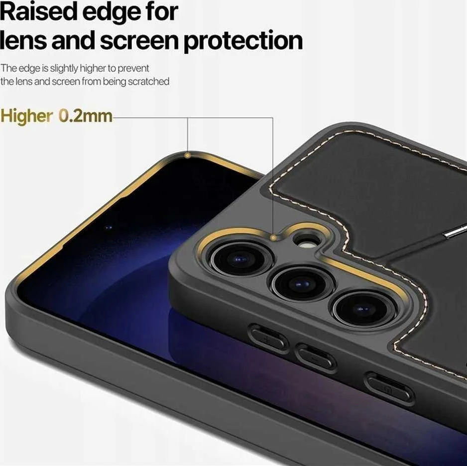 Dux Ducis dėklas RAFI II MAG su stoveliu suderinamas su MagSafe skirtas Samsung Galaxy S24 Plus juodos spalvos