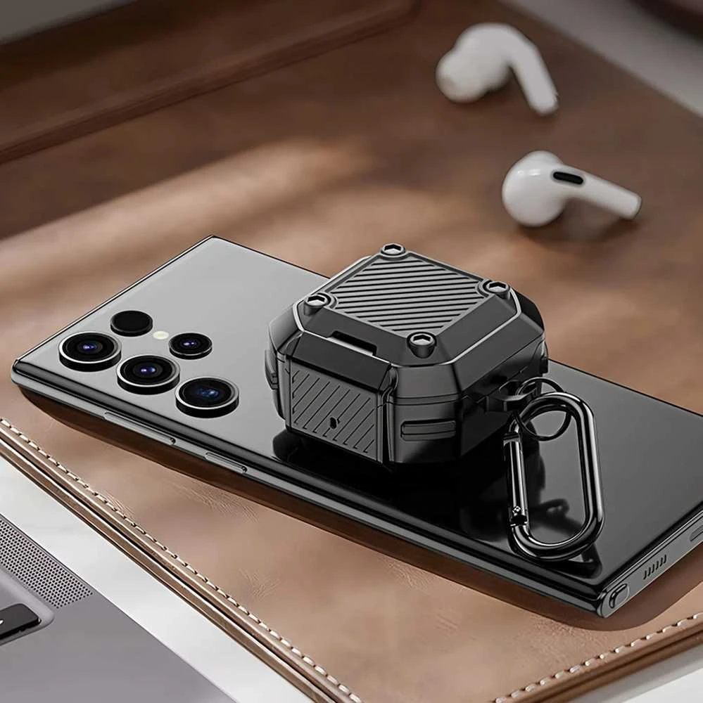 Dux Ducis SECG Samsung Galaxy Buds Live / Buds Pro / Buds 2 / Buds 2 Pro - dėklas telefonui juodos spalvos
