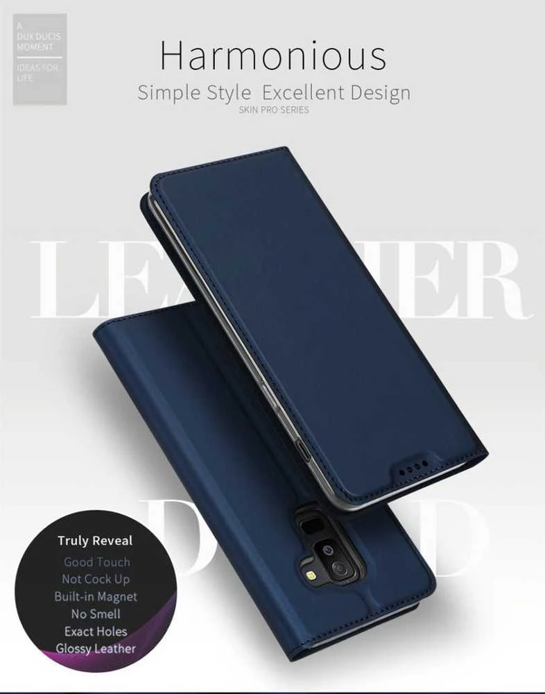 Dux Ducis Premium atverčiamas dėklas skirtas Nokia 2.1 / Nokia 2 (2018), mėlynas