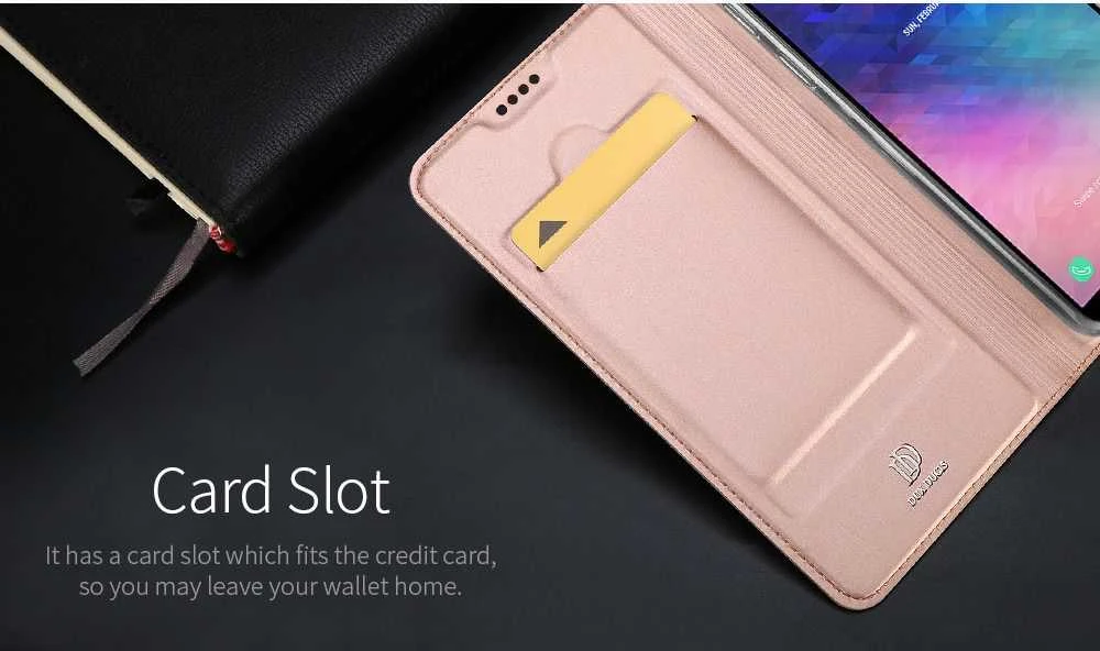 Dux Ducis Premium atverčiamas dėklas skirtas Nokia 2.1 / Nokia 2 (2018), Rose Gold