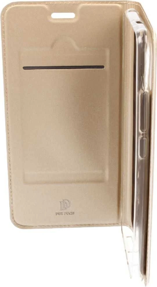 Dux Ducis Premium atverčiamas dėklas skirtas Huawei Y5 / Y5 Prime (2018), auksinis