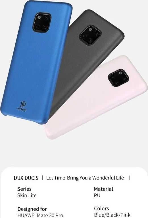 Dėklas Dux Ducis Skin Lite Huawei Mate 30 Lite rožinis