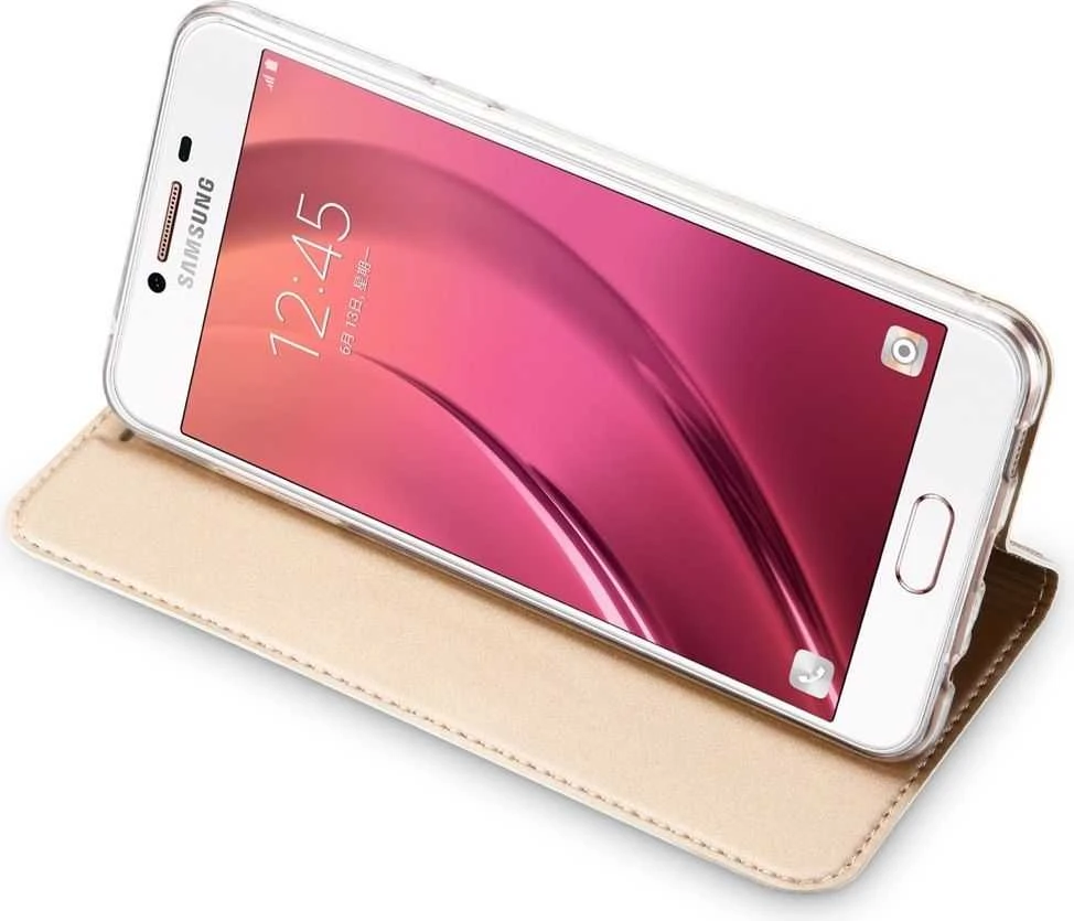 Dux Ducis Premium atverčiamas dėklas skirtas Nokia 2, auksinis