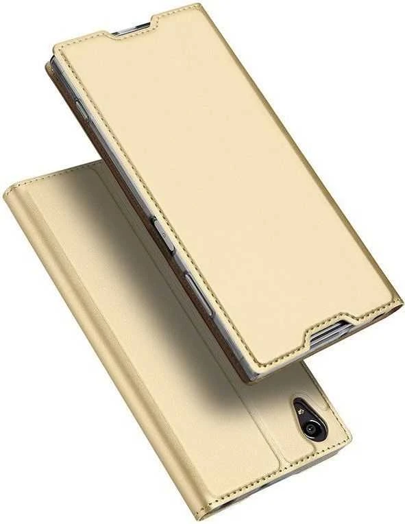 Dux Ducis Premium atverčiamas dėklas skirtas Sony Xperia XA1, auksinis