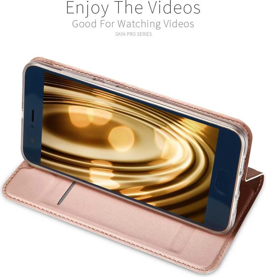 Dux Ducis Premium atverčiamas dėklas skirtas Xiaomi Mi 6, Rose Gold