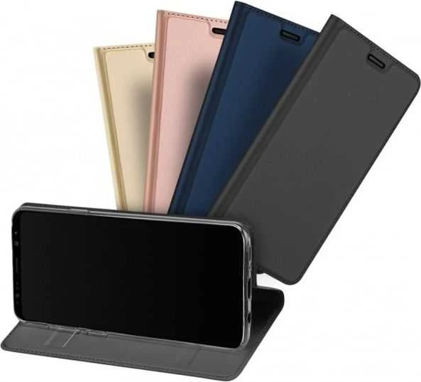 Dux Ducis Premium atverčiamas dėklas skirtas Nokia 2, auksinis
