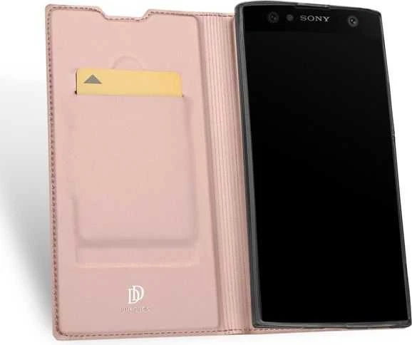Dux Ducis Premium atverčiamas dėklas skirtas Sony Xperia XA2 Ultra, Rose Gold
